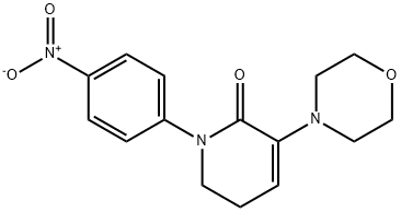 3-Morpholino-1 (4-nitrophenyl) - 5,6-dihydropyridin-2 (1H) - μια δομή