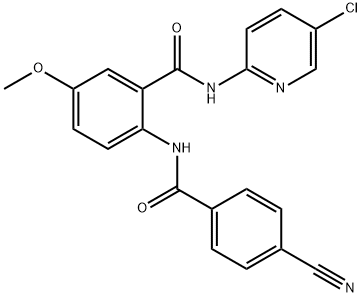 Ν (5-χλωρο-2-pyridinyl) - 2 [(4-cyanobenzoyl) αμινο] - δομή 5-methoxybenzamide