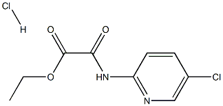 Αιθύλιο 2 ((5-chloropyridin-2) αμινο) - δομή υδροχλωριδίου 2 -2-oxoacetate