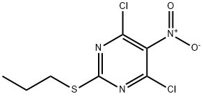 4,6-διχλωρο-5-νιτρο-2-PROPYLTHIOPYRIMIDINE δομή