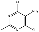 5-αμινο-4,6-διχλωρο-2-methylpyrimidine δομή