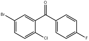 (5-bromo-2-chlorophenyl) (4-fluorophenyl) δομή methanone