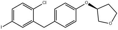 (3S) - [4 [(2-χλωρο-5-iodophenyl) μεθύλιο] phenoxy] tetrahydro-furan 3 δομή