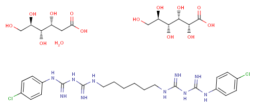 Ακατέργαστοι Gluconate Chlorhexidine φαρμακευτικοί μεσάζοντες CAS 18472-51-0