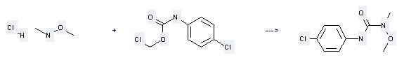 ΤοMonolinuronμπορείνα προετοιμαστείαπότοΝ, ο-διμεθυλικός-hydroxylamine υδροχλωρίδιομεcarbamatechloromethylν(4-chlorophenyl).