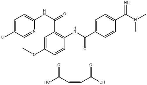 Ν (5-χλωρο-2-pyridinyl) - [[4 [(διμεθυλαμινο) iminomethyl] benzoyl 2] αμινο] - 5-methoxybenzamide (2Z) - (1:1) δομή 2 -2-butenedioate