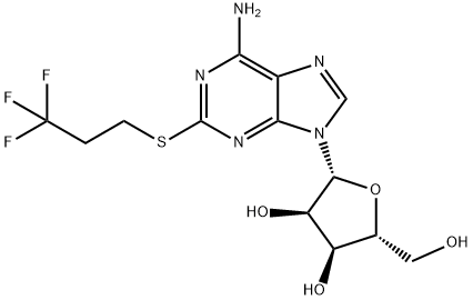(2R, 3R, 4S, 5R) - 2 (6-αμινο-2 (3,3,3-trifluoropropylthio) - 9H-purin-9) - (hydroxyMethyl) δομή tetrahydrofuran-3,4-diol 5