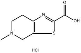 5-μεθυλικός-4,5,6,7-tetrahydrothiazolo [5,4-γ] pyridine-2-καρβοξυλική όξινη δομή υδροχλωριδίου