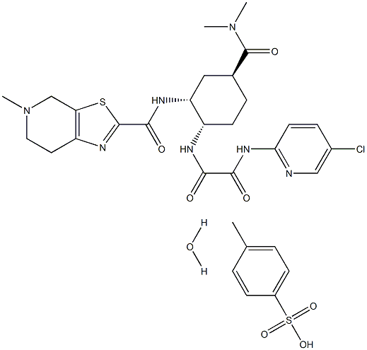 Δομή Edoxaban (tosylate Monohydrate)