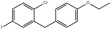 4-Iodo-1-χλωρο-2 (4-ethoxybenzyl) δομή βενζολίου