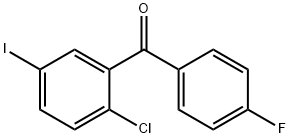 (2-χλωρο-5-iodophenyl) (4-fluorophenyl) δομή methanone