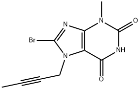 8-bromo-7 (αλλά-2-ynyl) - 3-μεθυλικός-1H-purine-2,6 (3H, 7H) - δομή dione